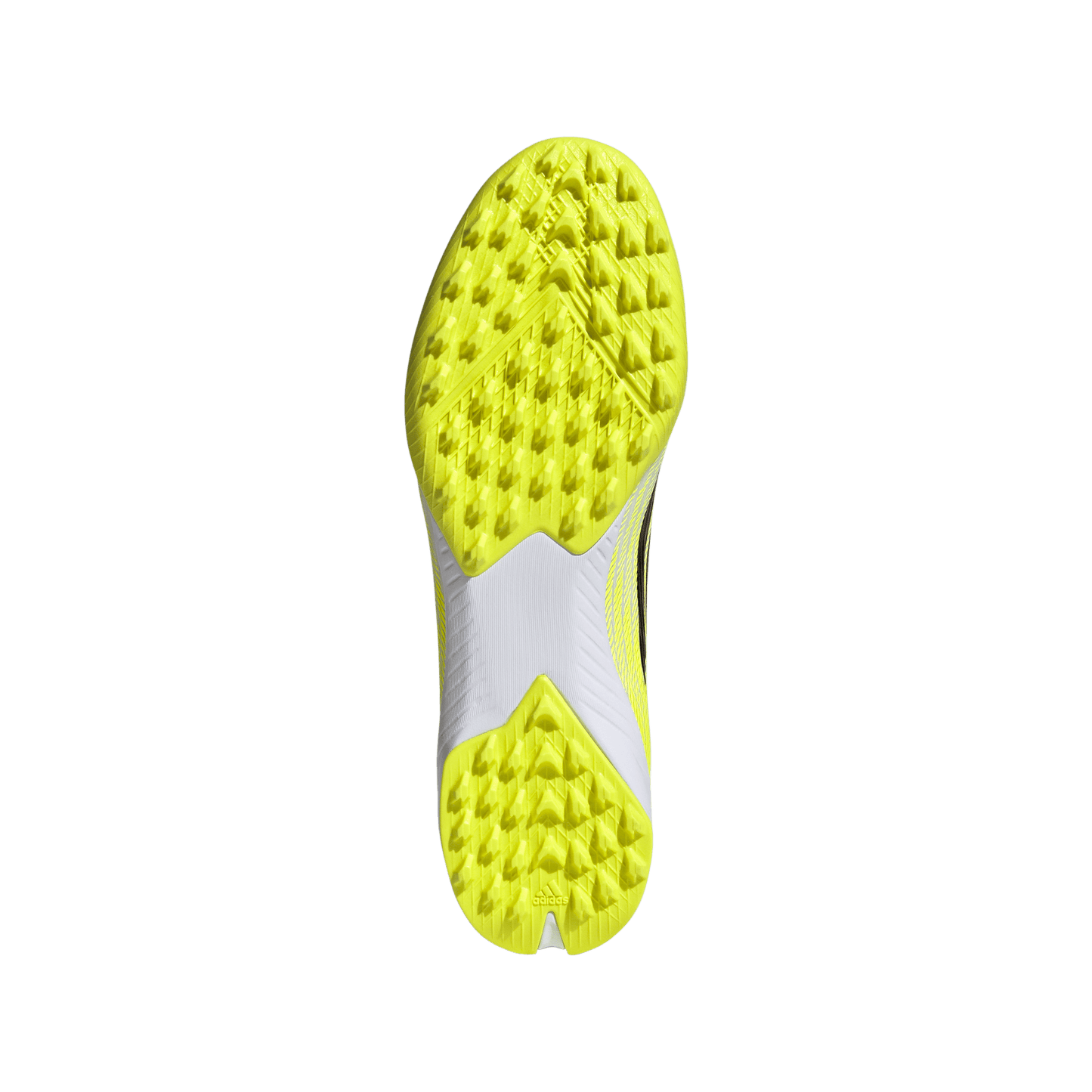 adidas F50 LEAGUE Mid Cut Turf Soccer Shoes | Team Solar Yellow 2 / Core Black / Lucid Red | Men's