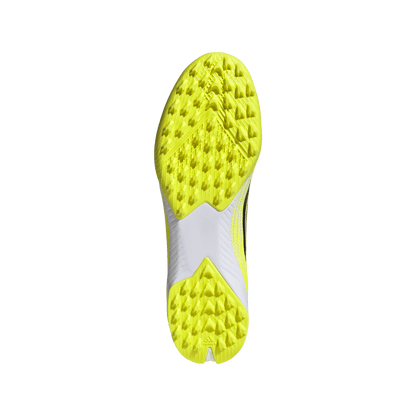 adidas F50 LEAGUE Mid Cut Turf Soccer Shoes | Team Solar Yellow 2 / Core Black / Lucid Red | Men's