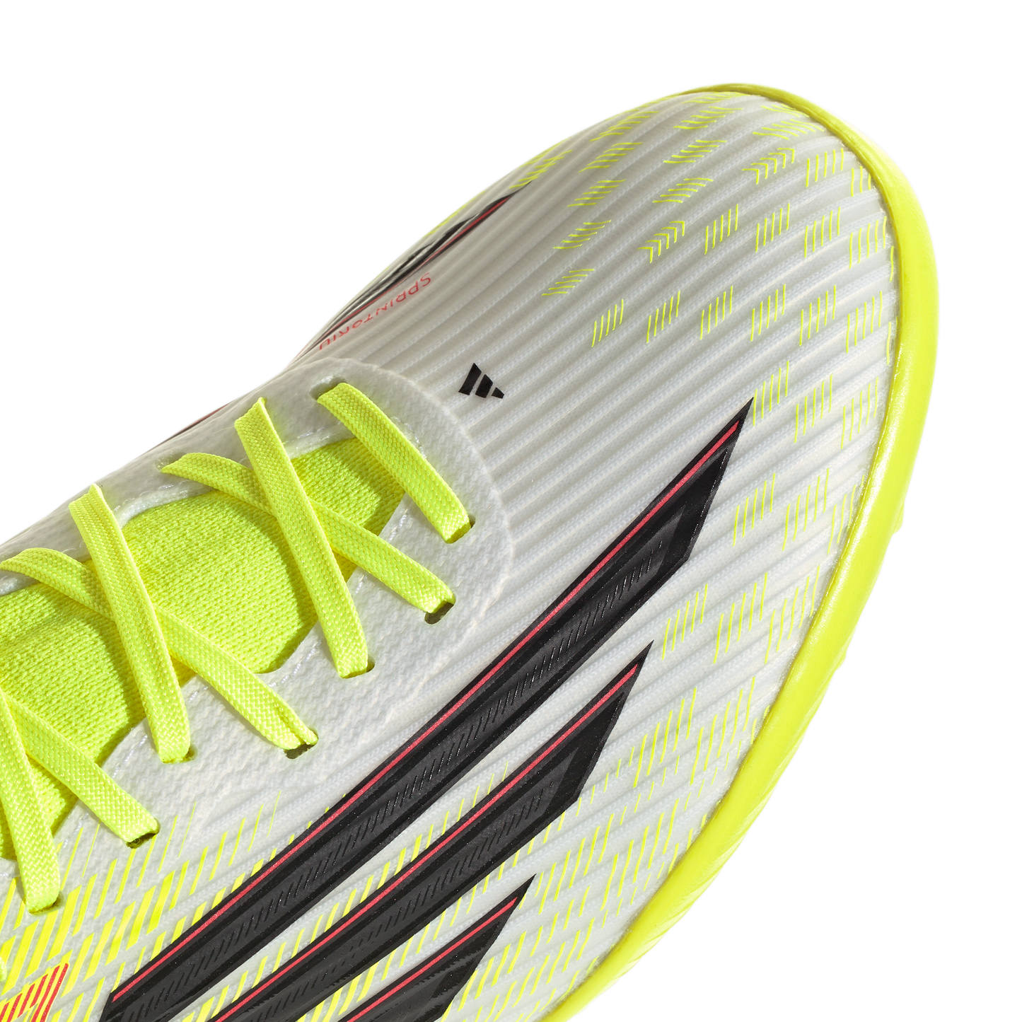 adidas F50 LEAGUE Mid Cut Turf Soccer Shoes | Team Solar Yellow 2 / Core Black / Lucid Red | Men's