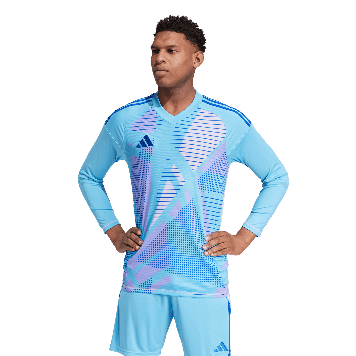 adidas Tiro 24 Competition Goalkeeper Jersey | Blue / Light Purple | Men's