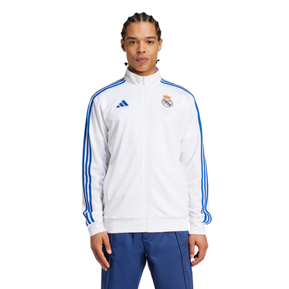 adidas Real Madrid DNA Track Top | White / Royal Blue | Men's