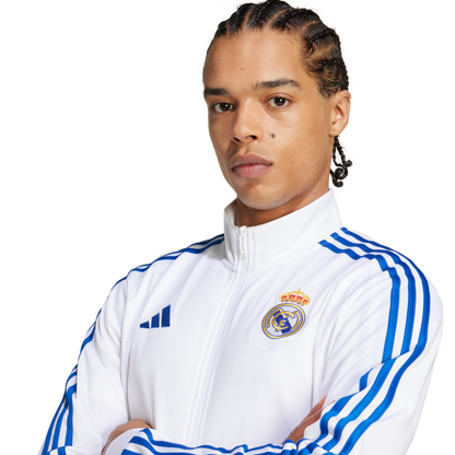 adidas Real Madrid DNA Track Top | White / Royal Blue | Men's
