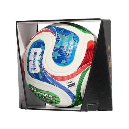 adidas FIFA World Cup 26™ Trionda Pro Ball | White / Solar Blue / Hi-Res Red / Flash Lime