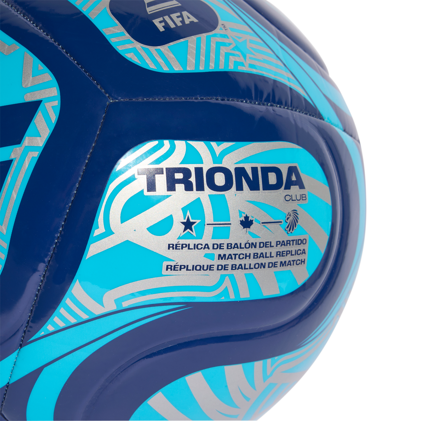 adidas FIFA World Cup 26™ Trionda Club Ball | Night Indigo / Semi Pink Glow / Silver Metallic