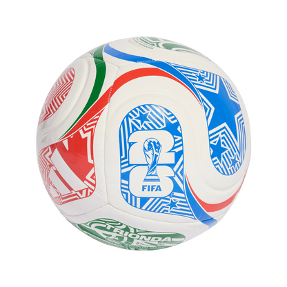 adidas FIFA World Cup 26™ Trionda Club Ball | White / Royal Blue / Solar Blue / Power Red
