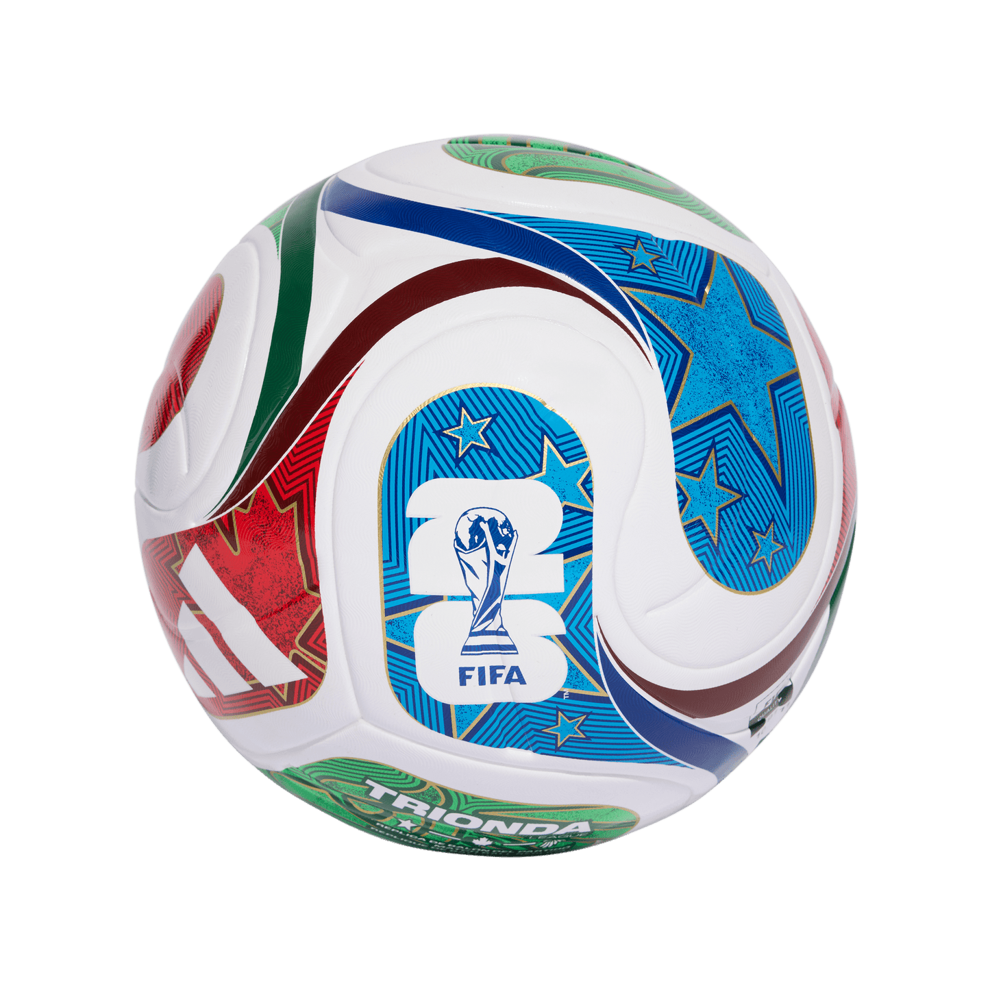 adidas FIFA World Cup 26™ Trionda League Ball | White / Royal Blue / Solar Blue / Power Red