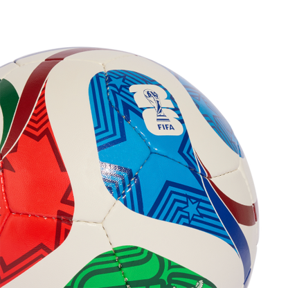 adidas FIFA World Cup 26™ Trionda Training Sala Ball | White / Royal Blue / Solar Blue / Power Red