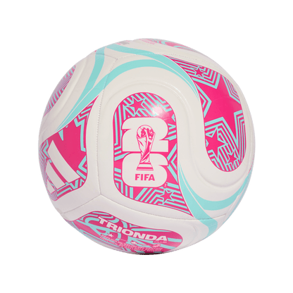 adidas FIFA World Cup 26™ Trionda Club Ball | White / Flash Aqua / Shock Pink