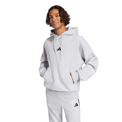 adidas Feelcozy Fleece Hoodie | Light Grey | Men's