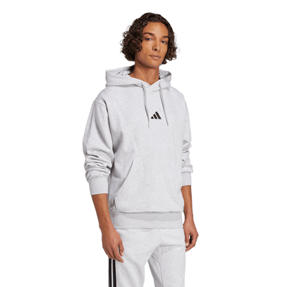 adidas Feelcozy Fleece Hoodie | Light Grey | Men's