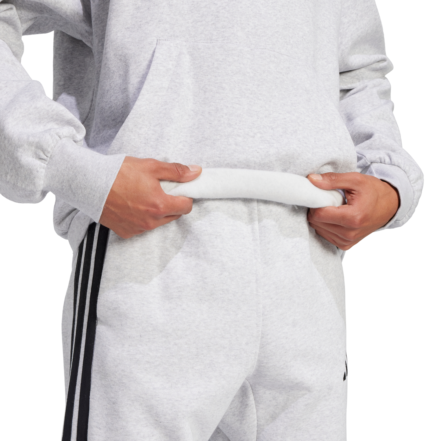 adidas Feelcozy Fleece Hoodie | Light Grey | Men's