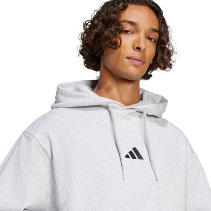 adidas Feelcozy Fleece Hoodie | Light Grey | Men's