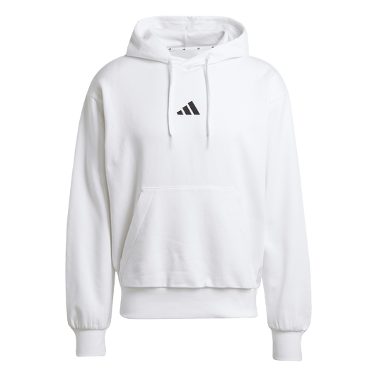 adidas Essentials Feelcozy Fleece Hoodie | White | Men's