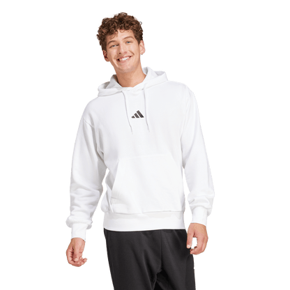 adidas Essentials Feelcozy Fleece Hoodie | White | Men's