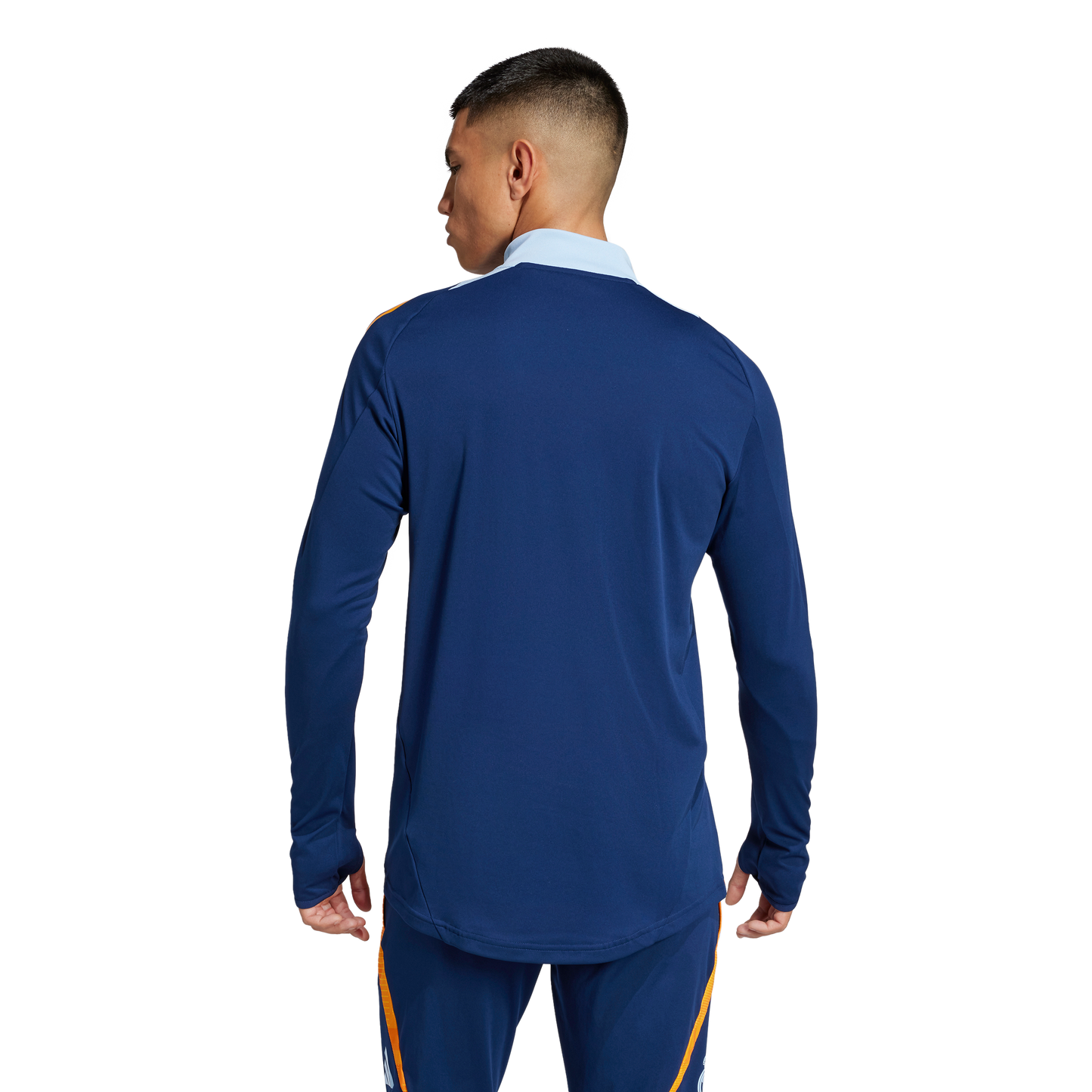 adidas Real Madrid 24/25 Training Top | Team Navy Blue / Crew Orange / Glow Blue | Men's