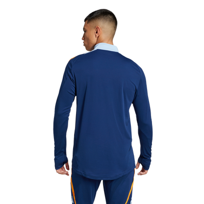adidas Real Madrid 24/25 Training Top | Team Navy Blue / Crew Orange / Glow Blue | Men's