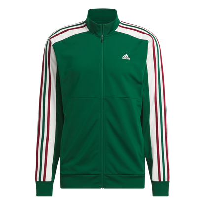 adidas Men's Nations Track Top | Dark Green / White / Burgundy | Men's