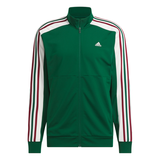 adidas Men's Nations Track Top | Dark Green / White / Burgundy | Men's