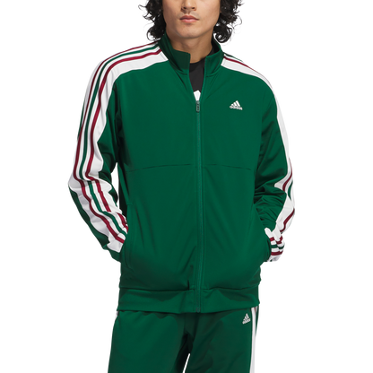 adidas Men's Nations Track Top | Dark Green / White / Burgundy | Men's