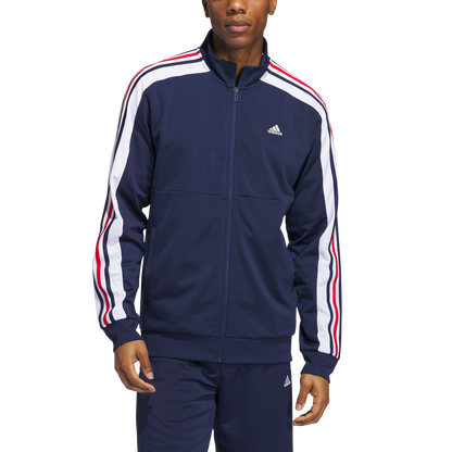 adidas Men's Nations Track Top | Navy Blue / White / Red | Men's