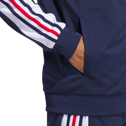 adidas Men's Nations Track Top | Navy Blue / White / Red | Men's