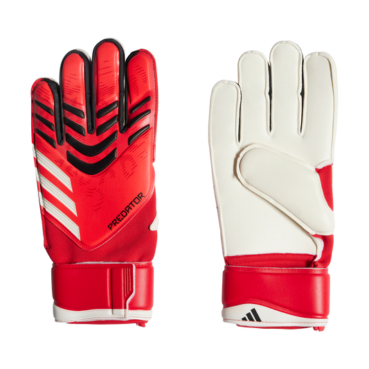 adidas Predator Training Soccer Goalkeeper Gloves | Pure Ruby / Lucid Red / Black | Men's