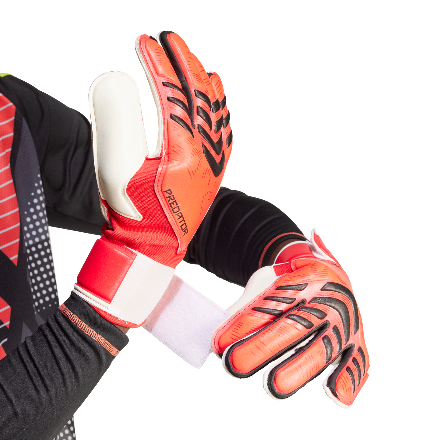 adidas Predator Training Soccer Goalkeeper Gloves | Pure Ruby / Lucid Red / Black | Men's