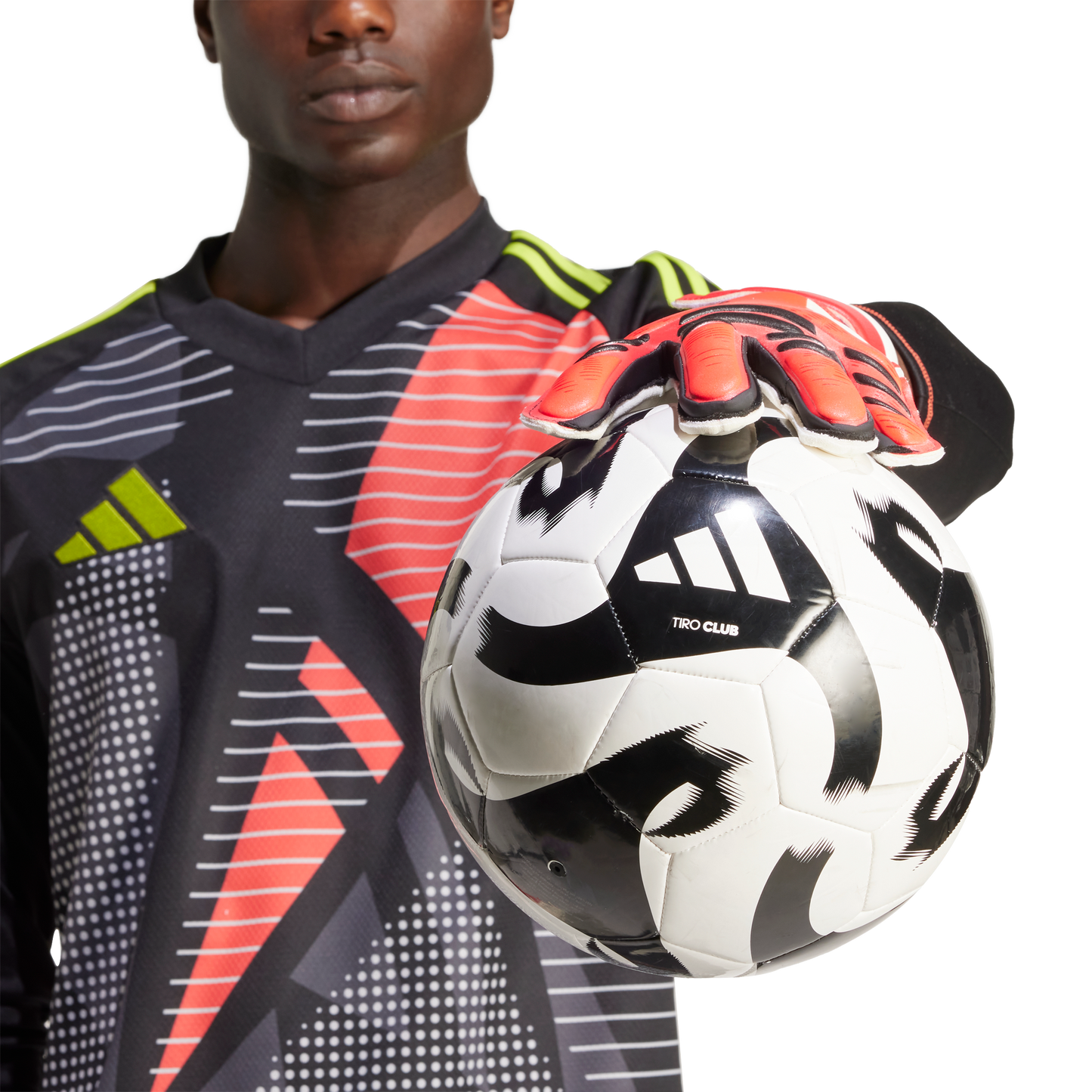 adidas Predator Training Soccer Goalkeeper Gloves | Pure Ruby / Lucid Red / Black | Men's