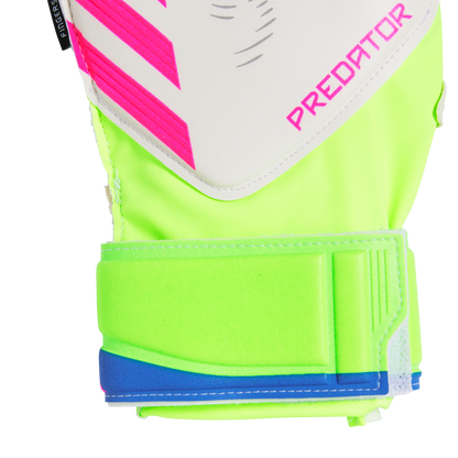 adidas Predator Match Soccer Goalkeeper Gloves | Lucid Lemon / White | Kid's