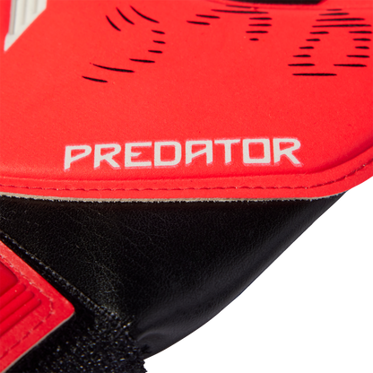 adidas Predator Training Soccer Goalkeeper Gloves | Black / Lucid Red / White | Kid's