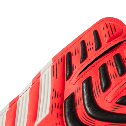 adidas Predator Training Soccer Goalkeeper Gloves | Black / Lucid Red / White | Kid's