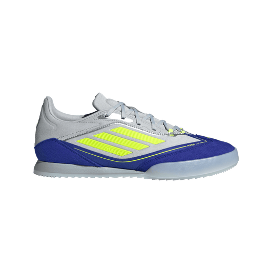 adidas F50 Messi Freestyle Indoor Soccer Shoes | Silver Metallic / Solar Yellow | Men's