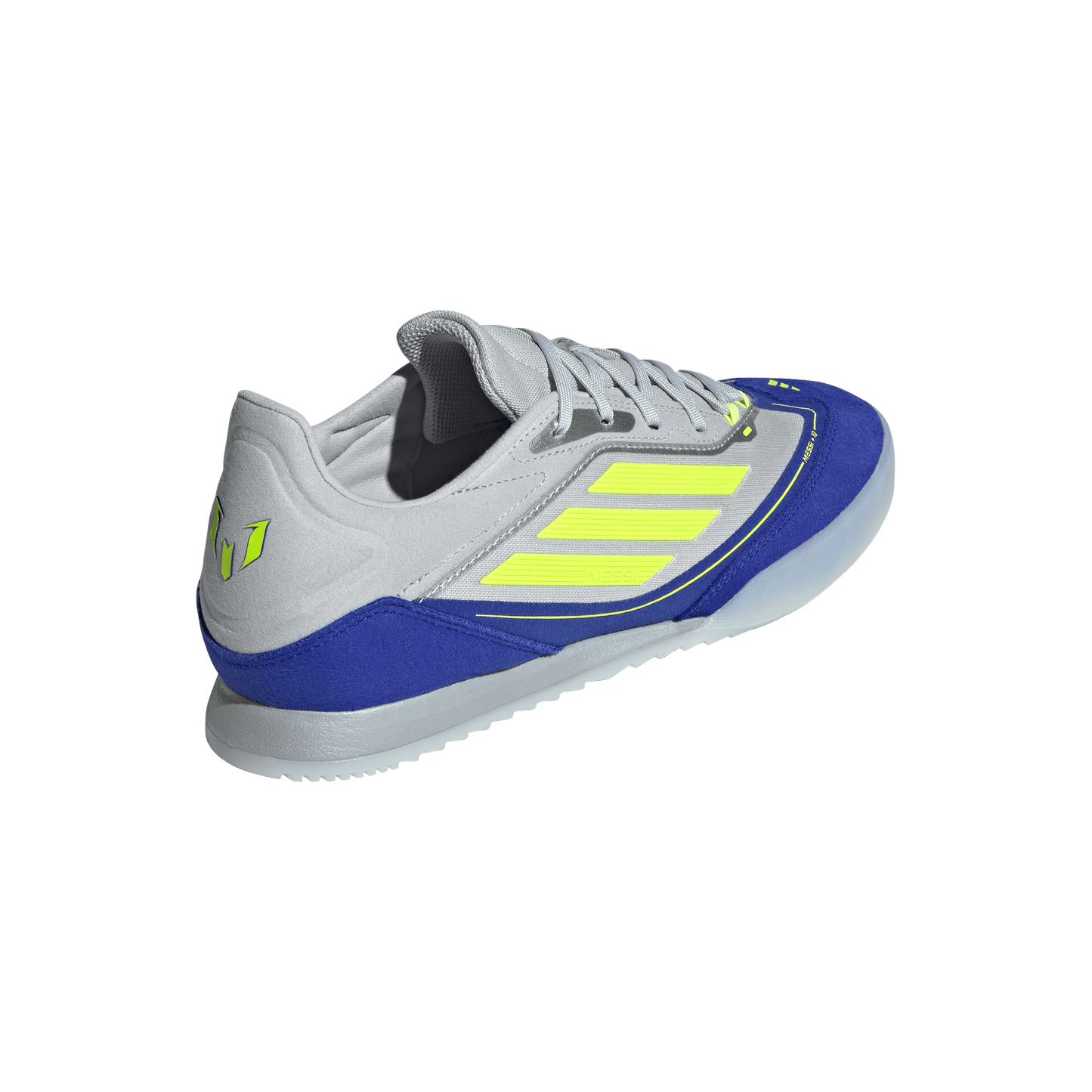 adidas F50 Messi Freestyle Indoor Soccer Shoes | Silver Metallic / Solar Yellow | Men's