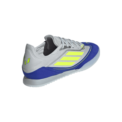 adidas F50 Messi Freestyle Indoor Soccer Shoes | Silver Metallic / Solar Yellow | Men's