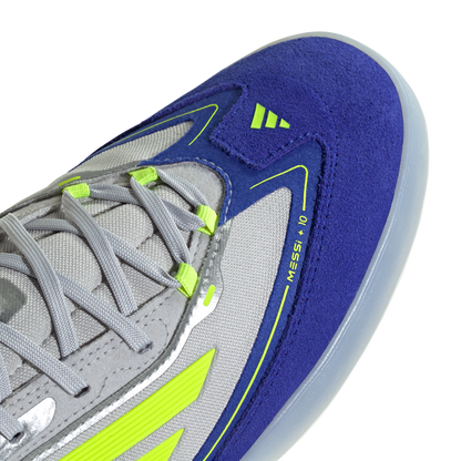 adidas F50 Messi Freestyle Indoor Soccer Shoes | Silver Metallic / Solar Yellow | Men's