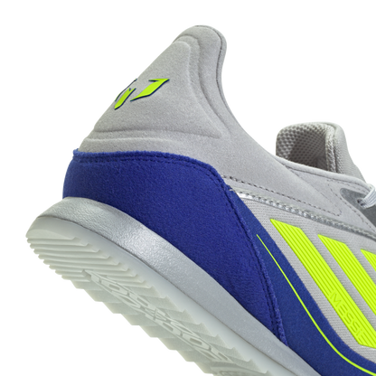 adidas F50 Messi Freestyle Indoor Soccer Shoes | Silver Metallic / Solar Yellow | Men's