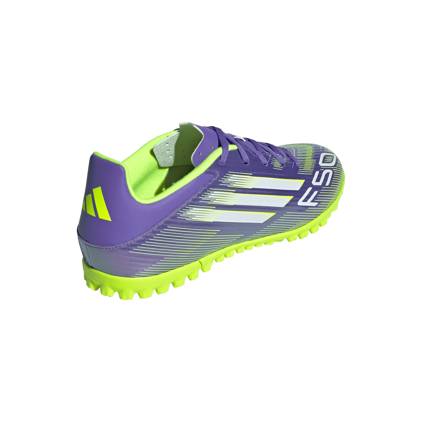 adidas F50 CLUB Artificial Turf Soccer Shoes | Purple Rush / Cloud White / Lucid Lemon | Men's