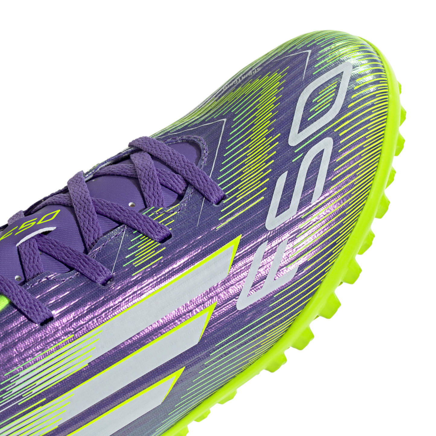 adidas F50 CLUB Artificial Turf Soccer Shoes | Purple Rush / Cloud White / Lucid Lemon | Men's