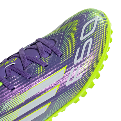 adidas F50 CLUB Artificial Turf Soccer Shoes | Purple Rush / Cloud White / Lucid Lemon | Men's