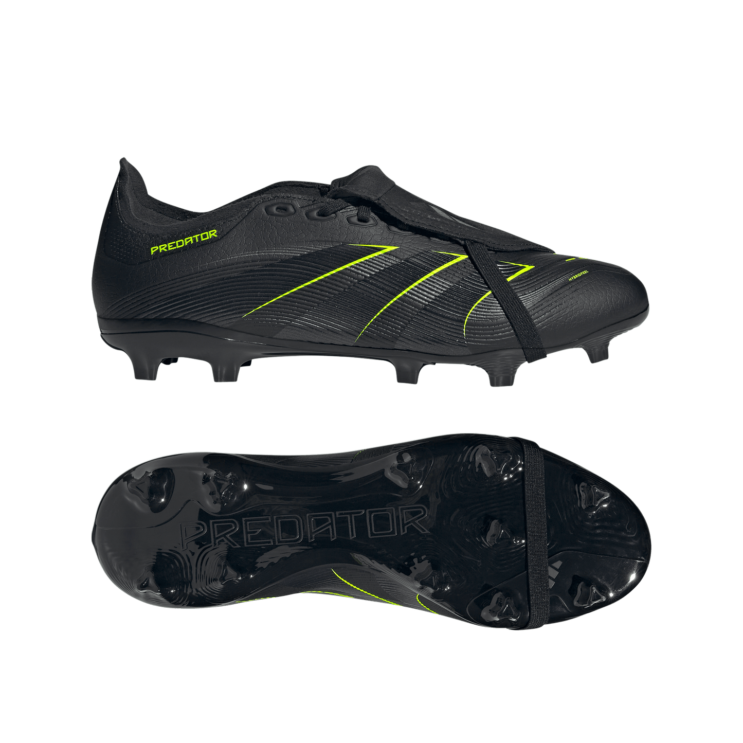adidas Predator League Firm Ground Soccer Cleats | Core Black / Carbon / Lucid Lemon | Men's