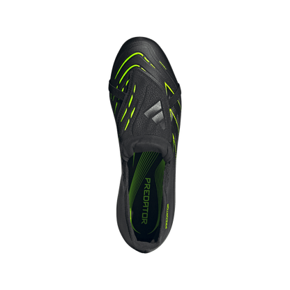 adidas Predator League Firm Ground Soccer Cleats | Core Black / Carbon / Lucid Lemon | Men's