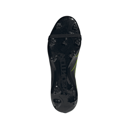 adidas Predator League Firm Ground Soccer Cleats | Core Black / Carbon / Lucid Lemon | Men's