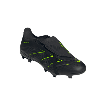 adidas Predator League Firm Ground Soccer Cleats | Core Black / Carbon / Lucid Lemon | Men's