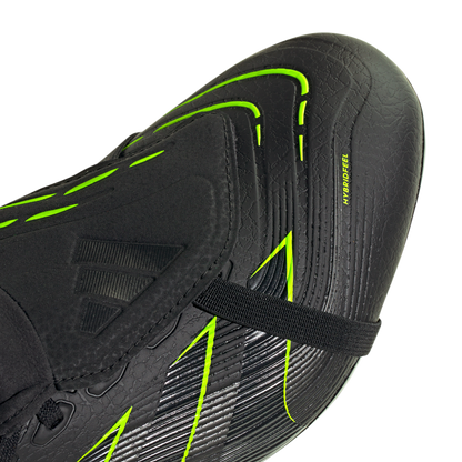 adidas Predator League Firm Ground Soccer Cleats | Core Black / Carbon / Lucid Lemon | Men's