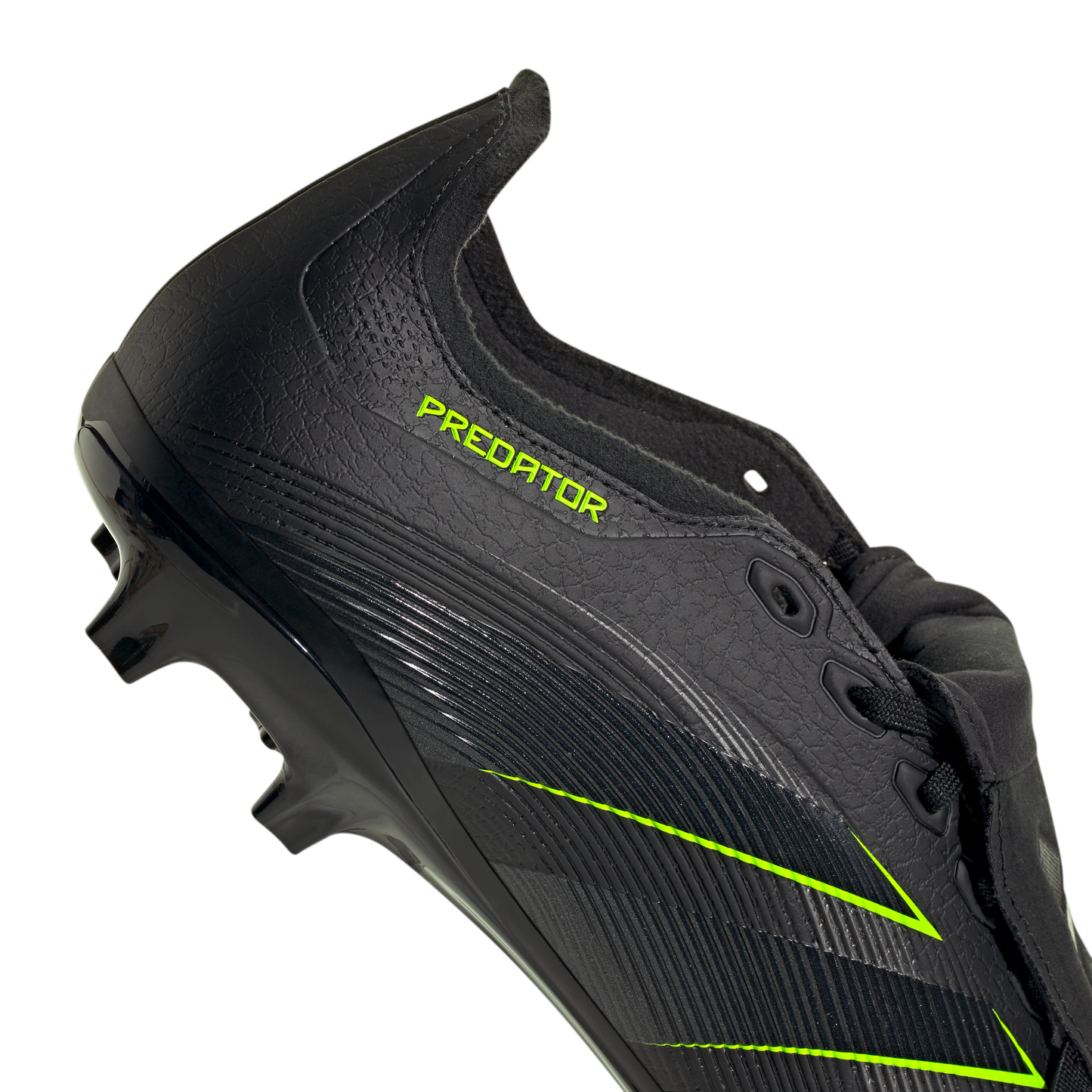 adidas Predator League Firm Ground Soccer Cleats | Core Black / Carbon / Lucid Lemon | Men's