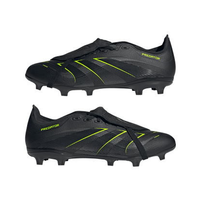 adidas Predator League Firm Ground Soccer Cleats | Core Black / Carbon / Lucid Lemon | Men's