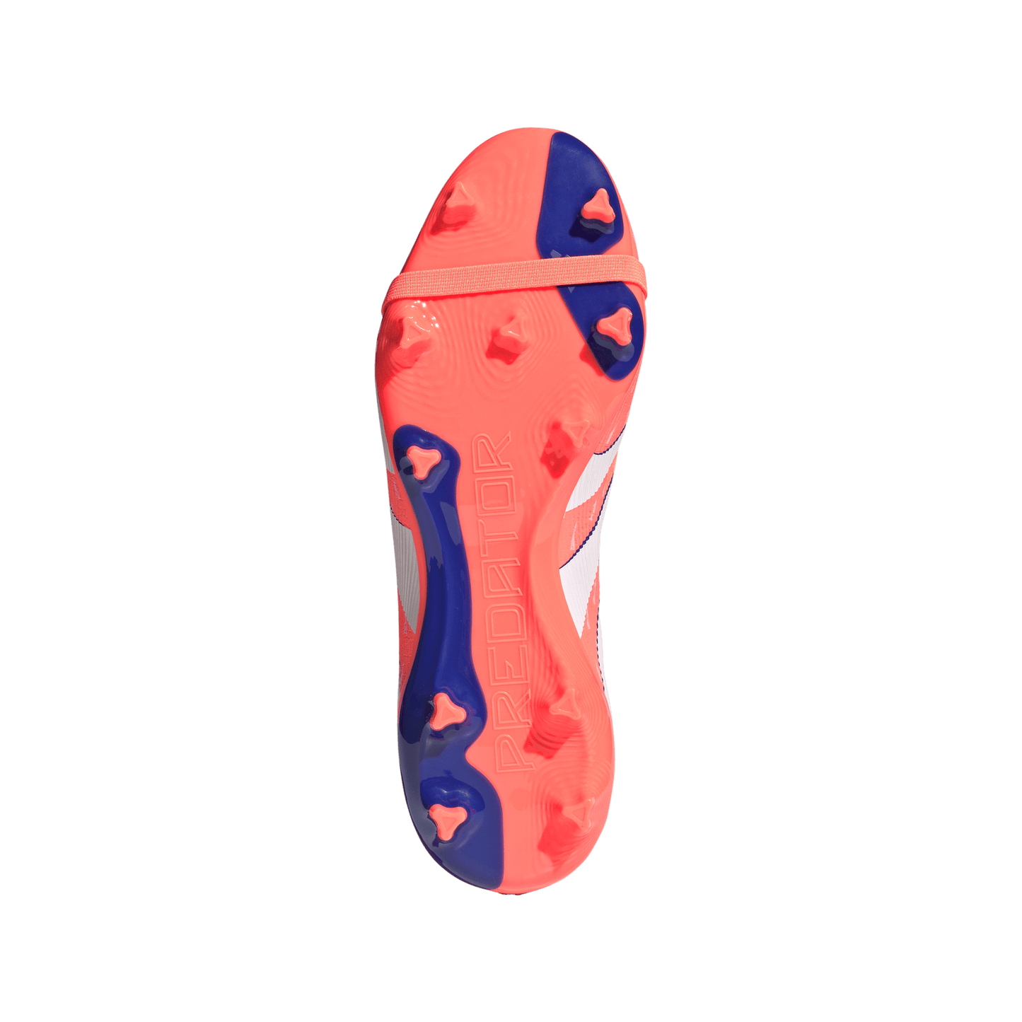 adidas Predator League Fold-Over Tongue Firm/Multi-Ground Cleats | Signal Coral / Cloud White / Beam Orange | Men's