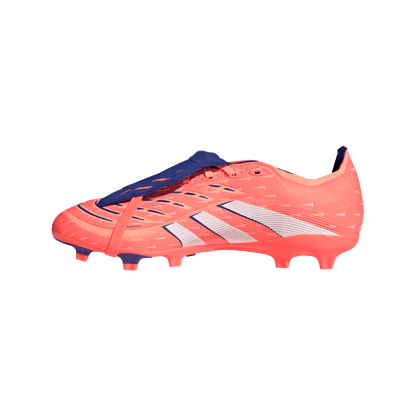 adidas Predator League Fold-Over Tongue Firm/Multi-Ground Cleats | Signal Coral / Cloud White / Beam Orange | Men's