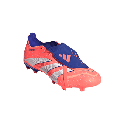 adidas Predator League Fold-Over Tongue Firm/Multi-Ground Cleats | Signal Coral / Cloud White / Beam Orange | Men's
