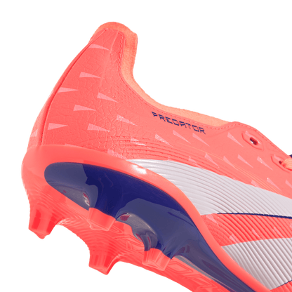 adidas Predator League Fold-Over Tongue Firm/Multi-Ground Cleats | Signal Coral / Cloud White / Beam Orange | Men's